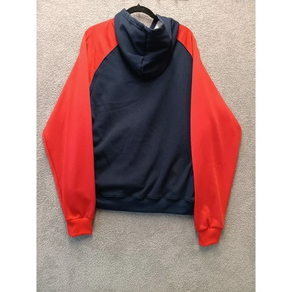 Atlanta Hoodie Navy Red Pullover Sweatshirt Men's Size  3XL (fits XL) Athletic - Picture 2 of 5